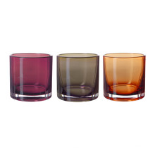 Clear small glass candle holders candle cup decoration home candle holder